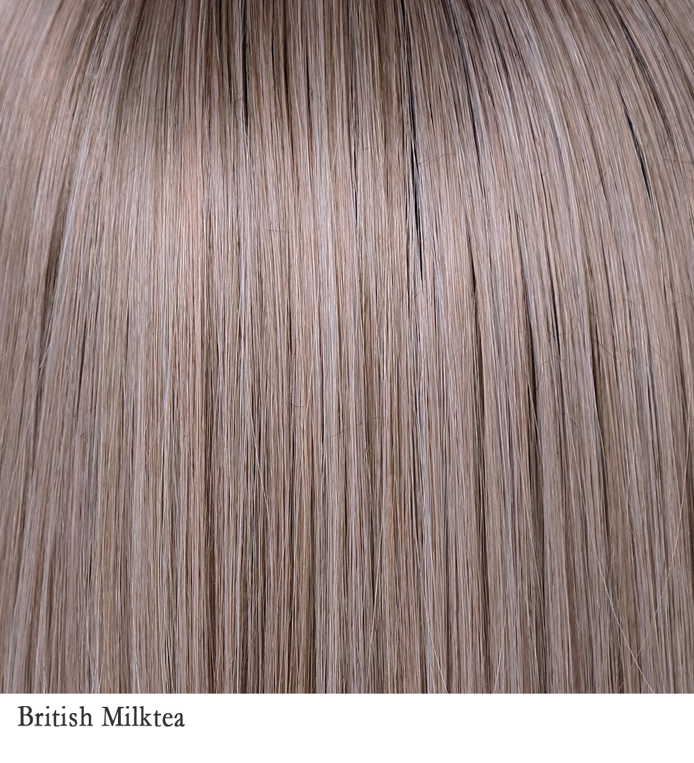 Belle Tress Kushikamana 18 E wig in British Milktea — alternate model view 5