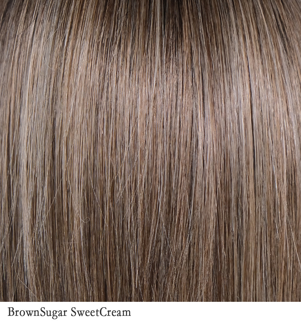 Belle Tress Kushikamana 18 E wig in Brown Sugar Sweet Cream — alternate model view 6