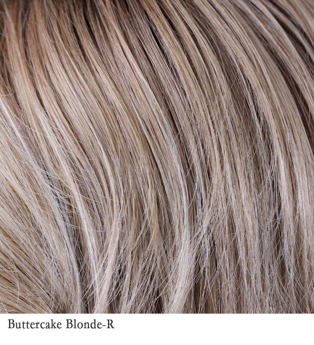 Belle Tress Monroe wig in Buttercake Blonde-R — alternate model view 3