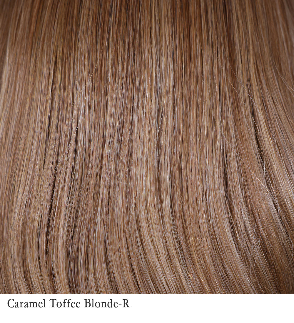 Belle Tress Berry wig in Caramel Toffee Blonde-R — alternate model view 7