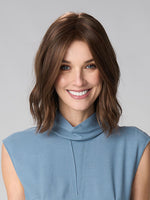 Charlotte Hand Tied by Envy in Medium Brown, front view
