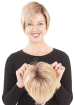 Belle Tress Lace Front Monotopper 6 in Honey with Chai Latte