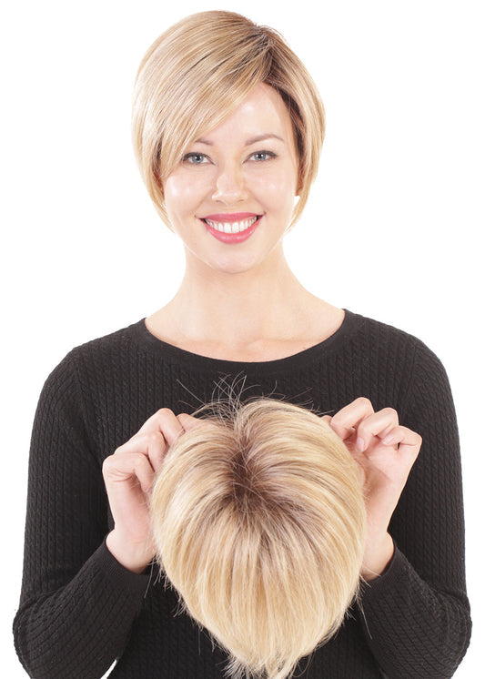 Belle Tress Lace Front Monotopper 6 in Honey with Chai Latte
