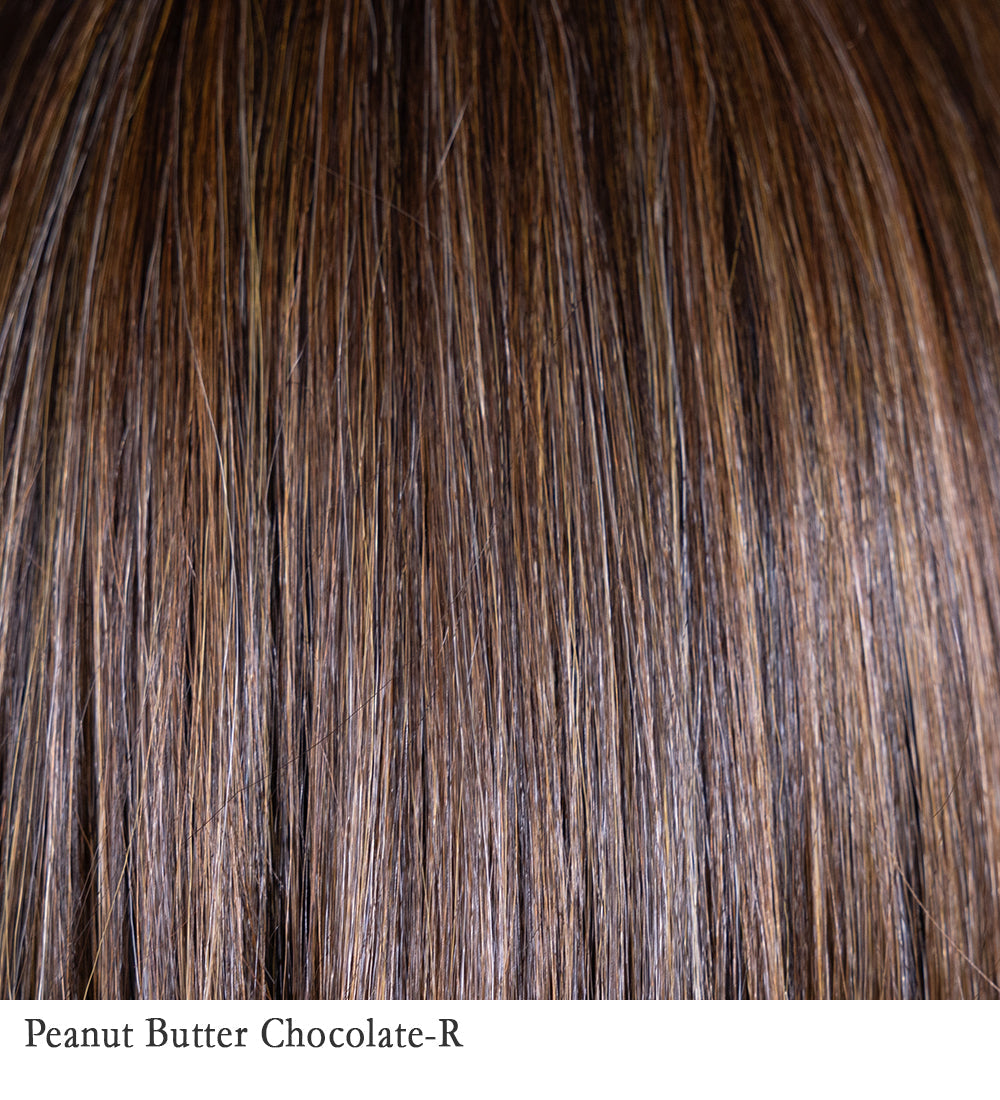 Belle Tress Olympia wig in Peanut Butter Chocolate-R — alternate model view 15