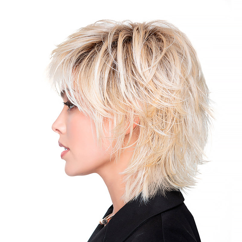 Razor Cut Shag by TressAllure – Icy Pearl