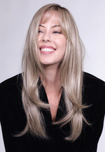 Bella V by Belle Tress in Shaken Oatmilk Blonde-R — alternate model view