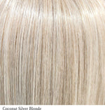 Lace Front Mono Top Straight 14 in Coconut Silver Blonde color swatch