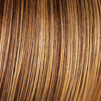 Hairdo R29S Glazed Strawberry color swatch for the included Trendy Fringe & Bun