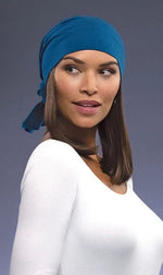 Jon Renau Hat Magic 10 inch styling example shown under a scarf; scarf not included