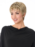 Ivy | Envy | Ready-to-Wear Synthetic Wig — front model view in Almond Breeze